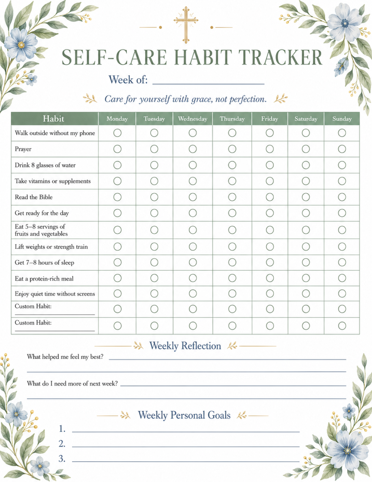 Catholic Homemaking Organizing Bundle 10 printables