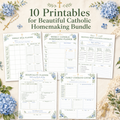 Catholic Homemaking Organizing Bundle 10 printables