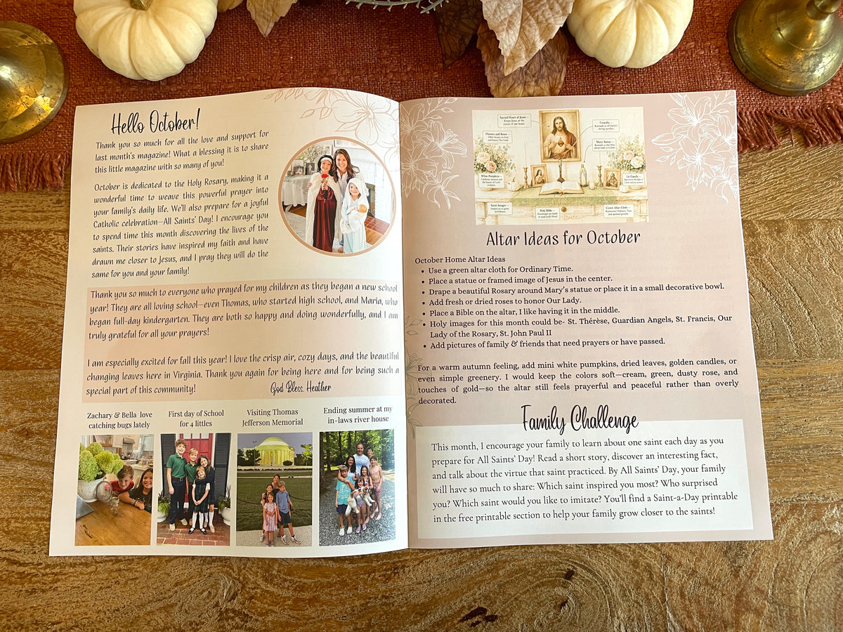 Joyful Catholic Living Magazine (Print version) - October 2026