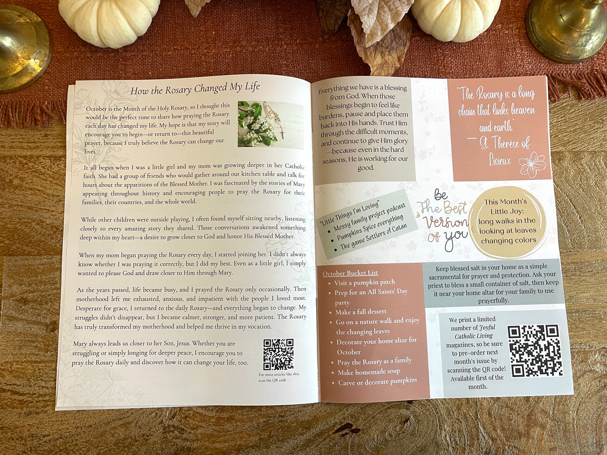 Joyful Catholic Living Magazine (Print version) - October 2026