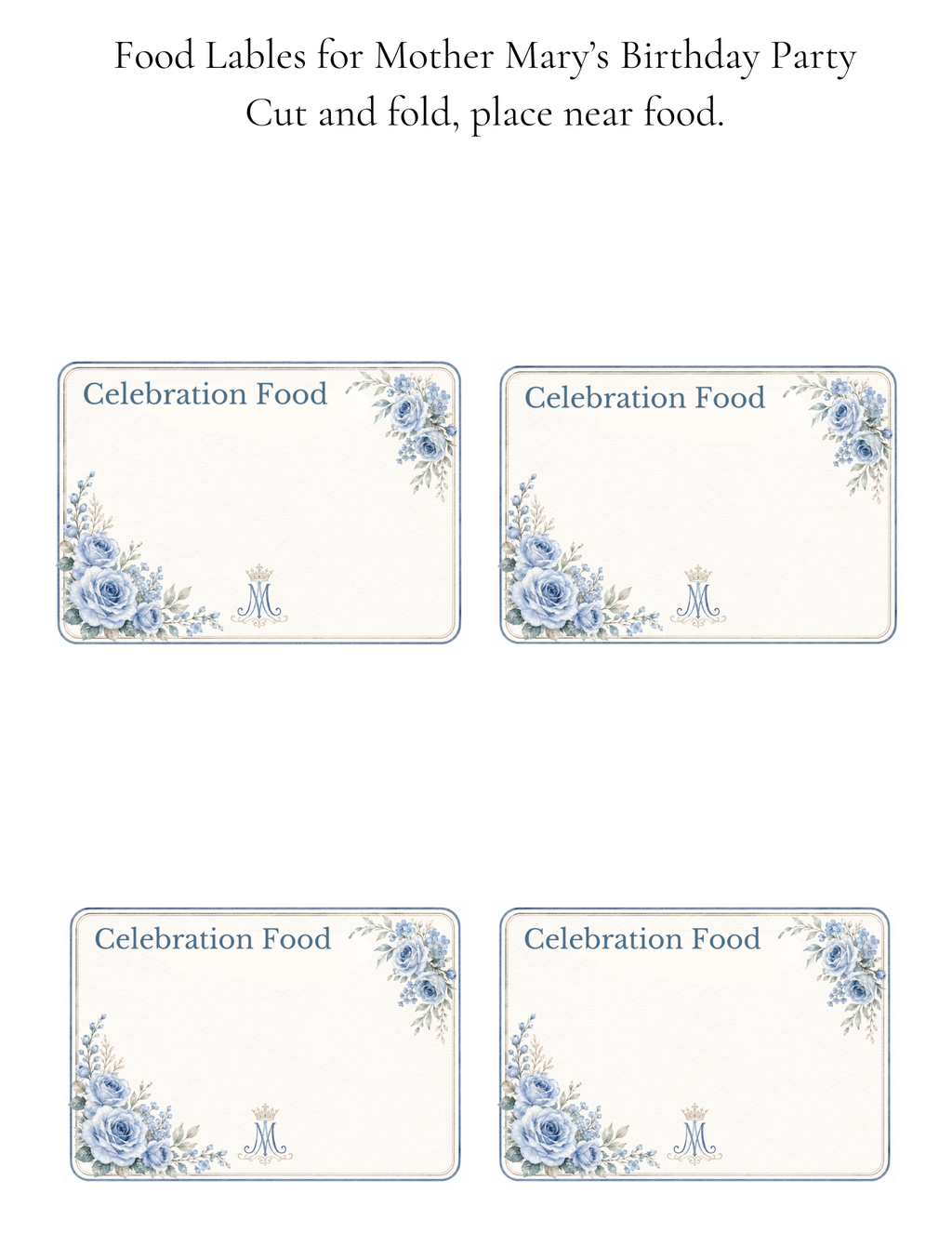 Mother Mary Birthday Bundle