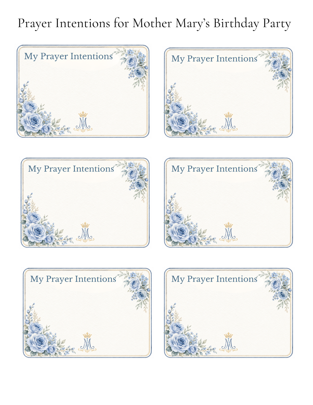 Mother Mary Birthday Bundle