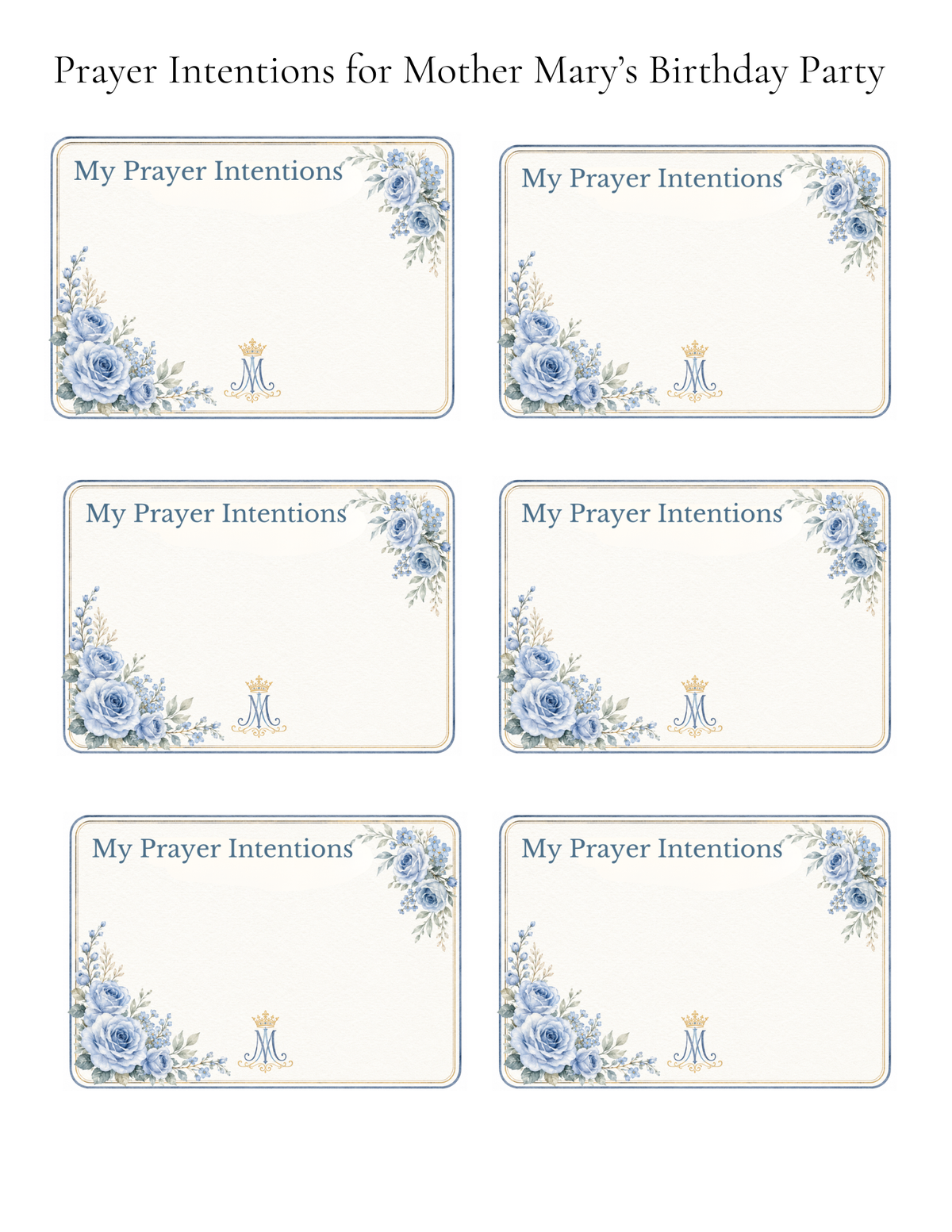 Mother Mary Birthday Bundle