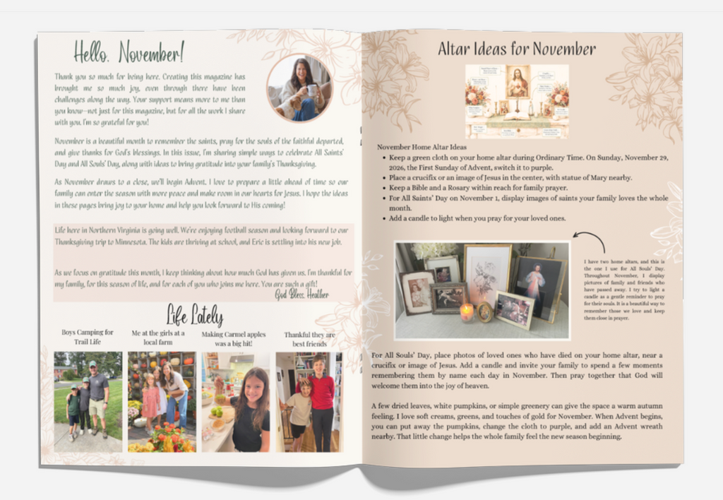 Joyful Catholic Living Magazine (Print version) - November 2026